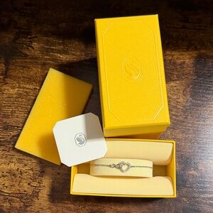 BNNW Swarovski Silver Heart & infinity Bracelet